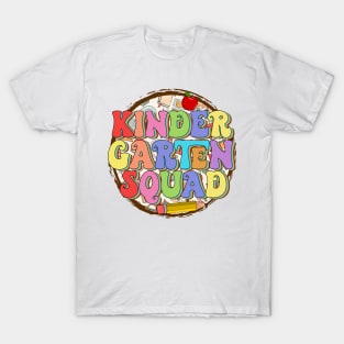 Kindergarten Squad Teachers Student Kids Back to School T-Shirt